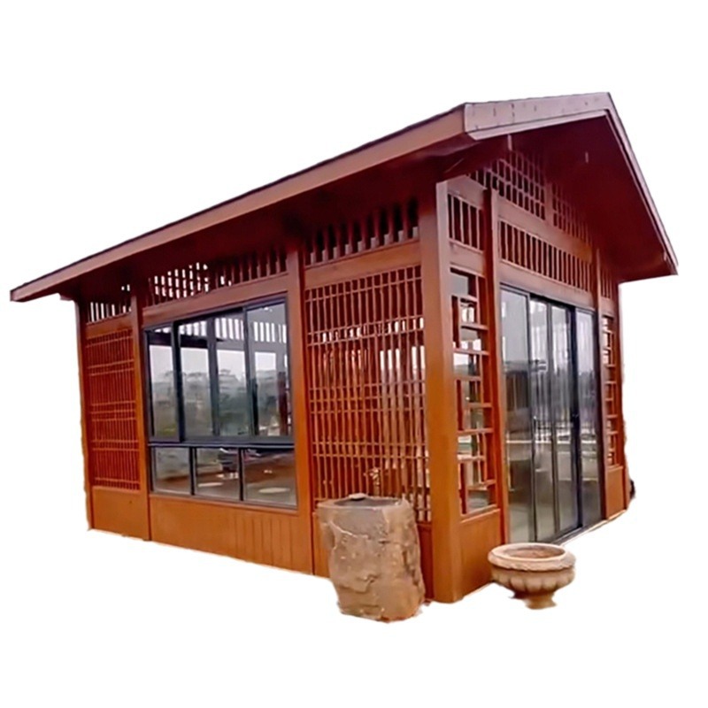 Outdoor Furniture Wood - Villa da giardino antica all'aperto sala