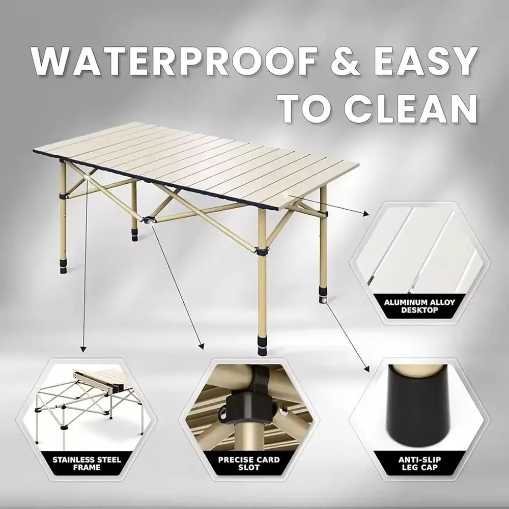 Set da campeggio portatile da  - Outdoor Furniture Table And Chairs recensione e prezzo