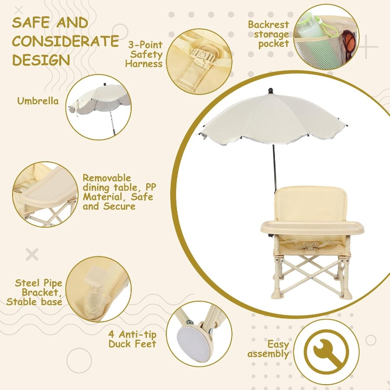 Seggiolino da Spiaggia per Bam - Outdoor Furniture Table And Chairs recensione e prezzo