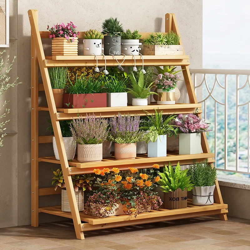 Scaffale per fiori in legno ma - Outdoor Furniture Wood recensione e prezzo