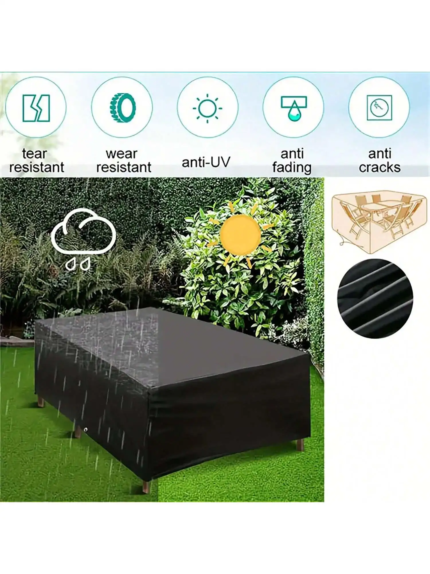 Rivestimento antipolvere imper - Outdoor Furniture Table And Chairs recensione e prezzo