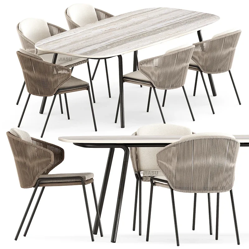 'Mobili da esterno in acciaio, - Outdoor Furniture Table And Chairs recensione e prezzo