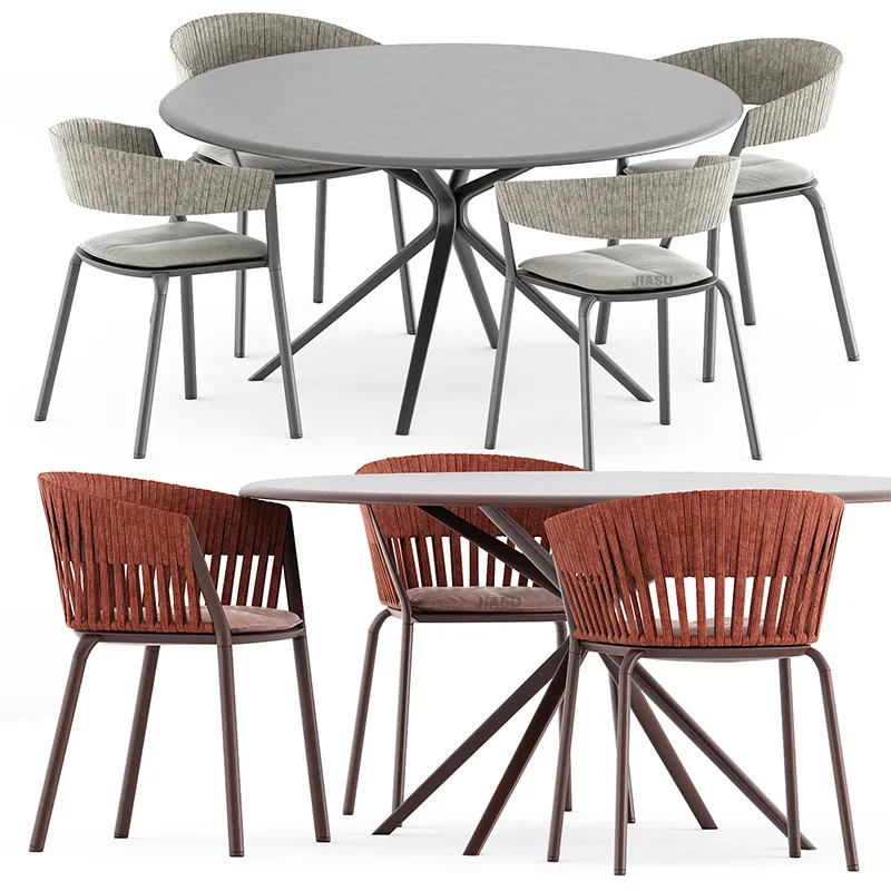 'Mobili da esterno in acciaio, - Outdoor Furniture Table And Chairs recensione e prezzo