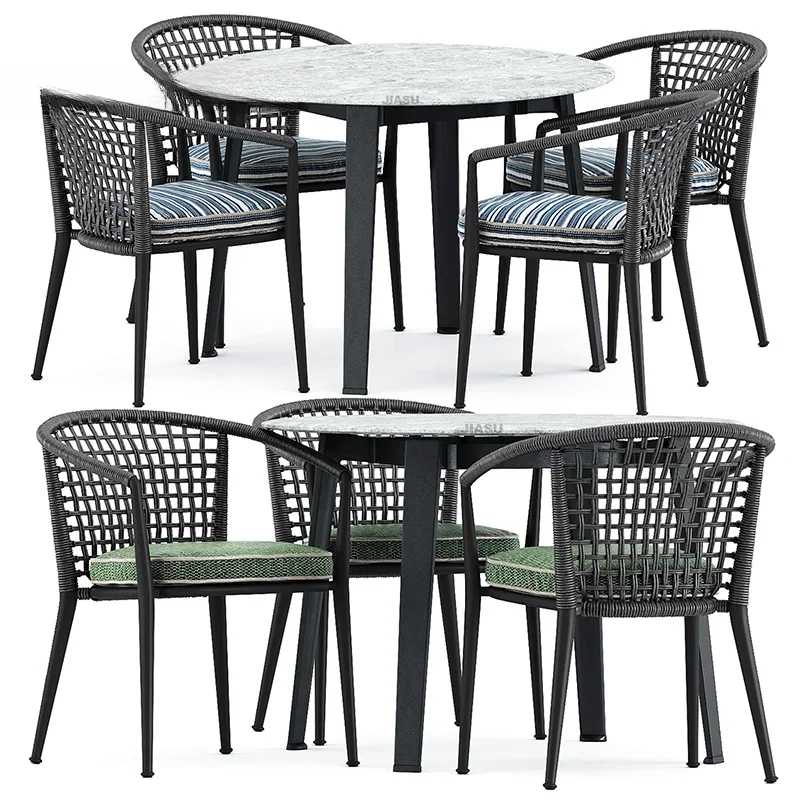 'Mobili da esterno in acciaio, - Outdoor Furniture Table And Chairs recensione e prezzo