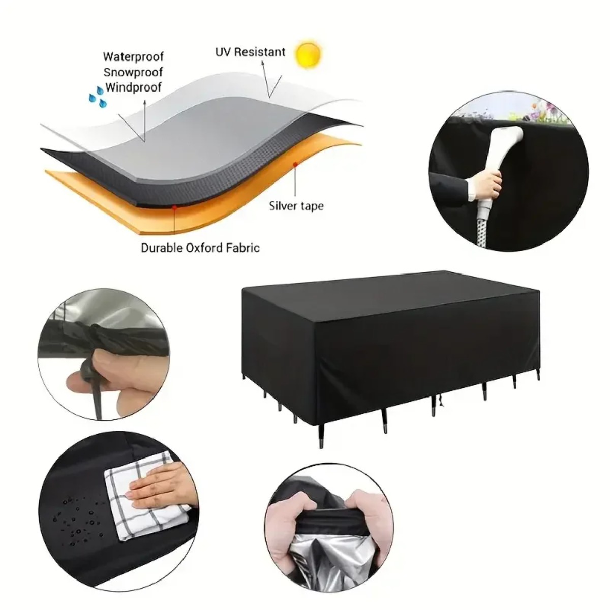 Coperture per Tavoli e Sedie d - Outdoor Furniture Table And Chairs recensione e prezzo