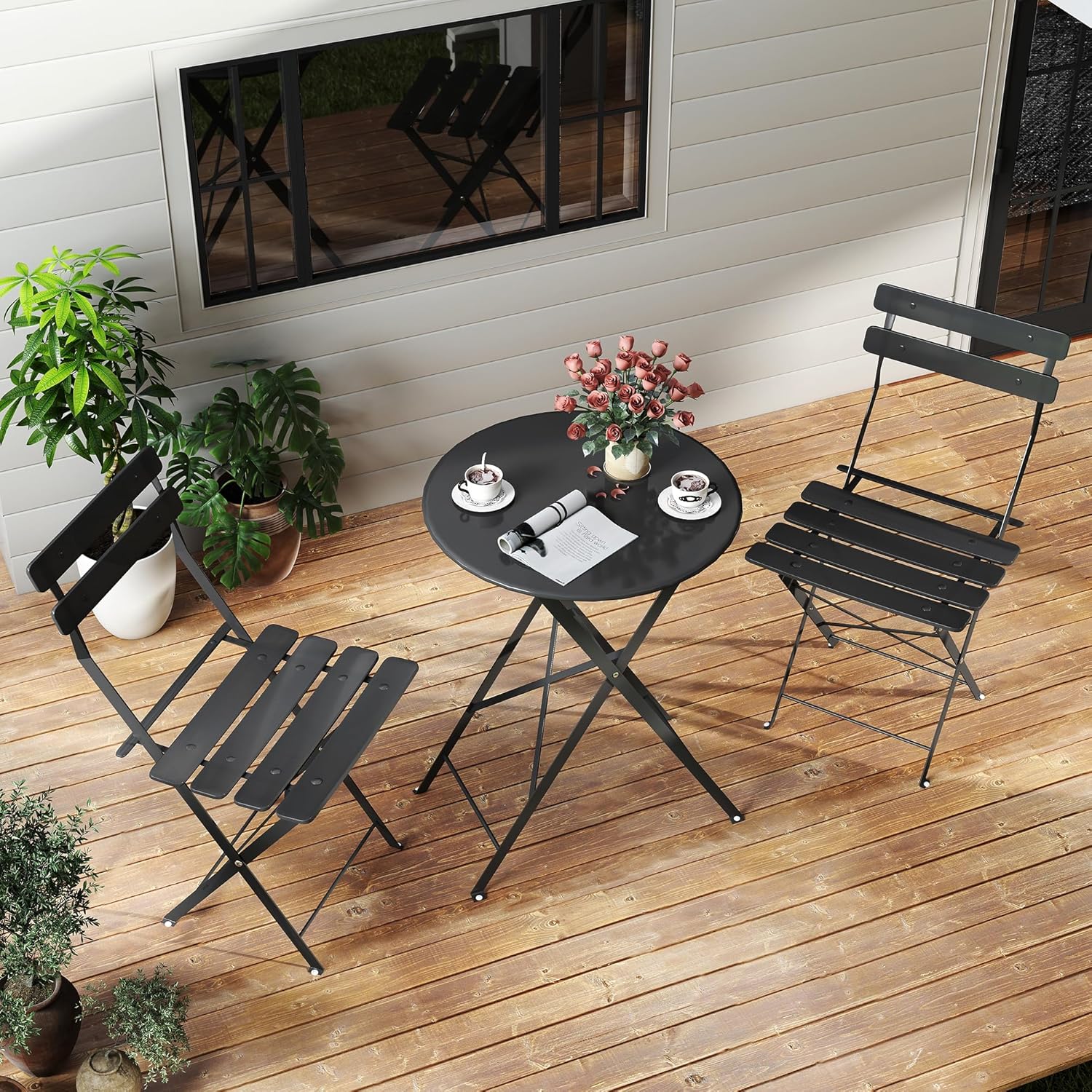 Set bistrò pieghevole da ester - Outdoor Furniture Table And Chairs recensione e prezzo
