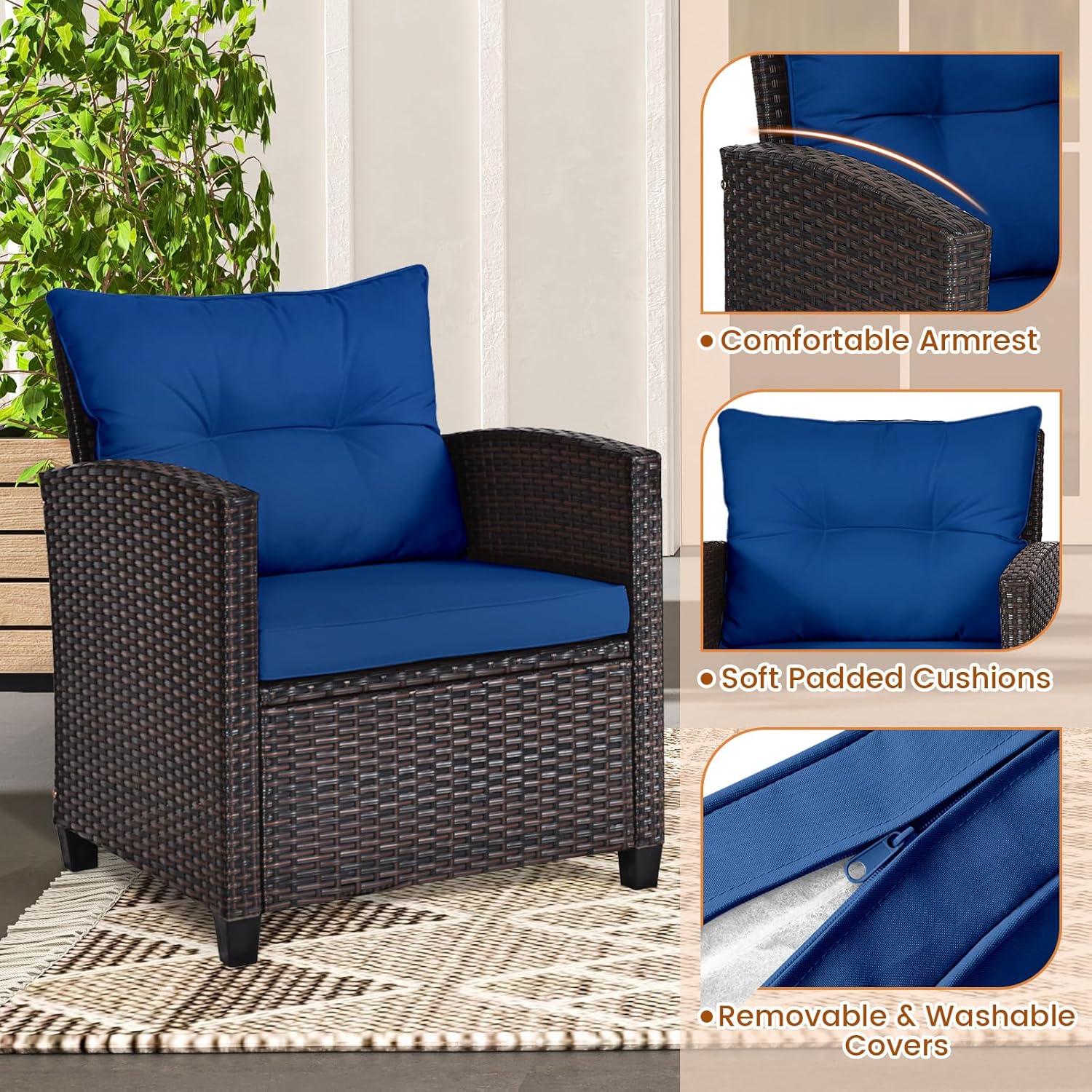 Set da bistrot da esterno in v - Outdoor Furniture Table And Chairs recensione e prezzo